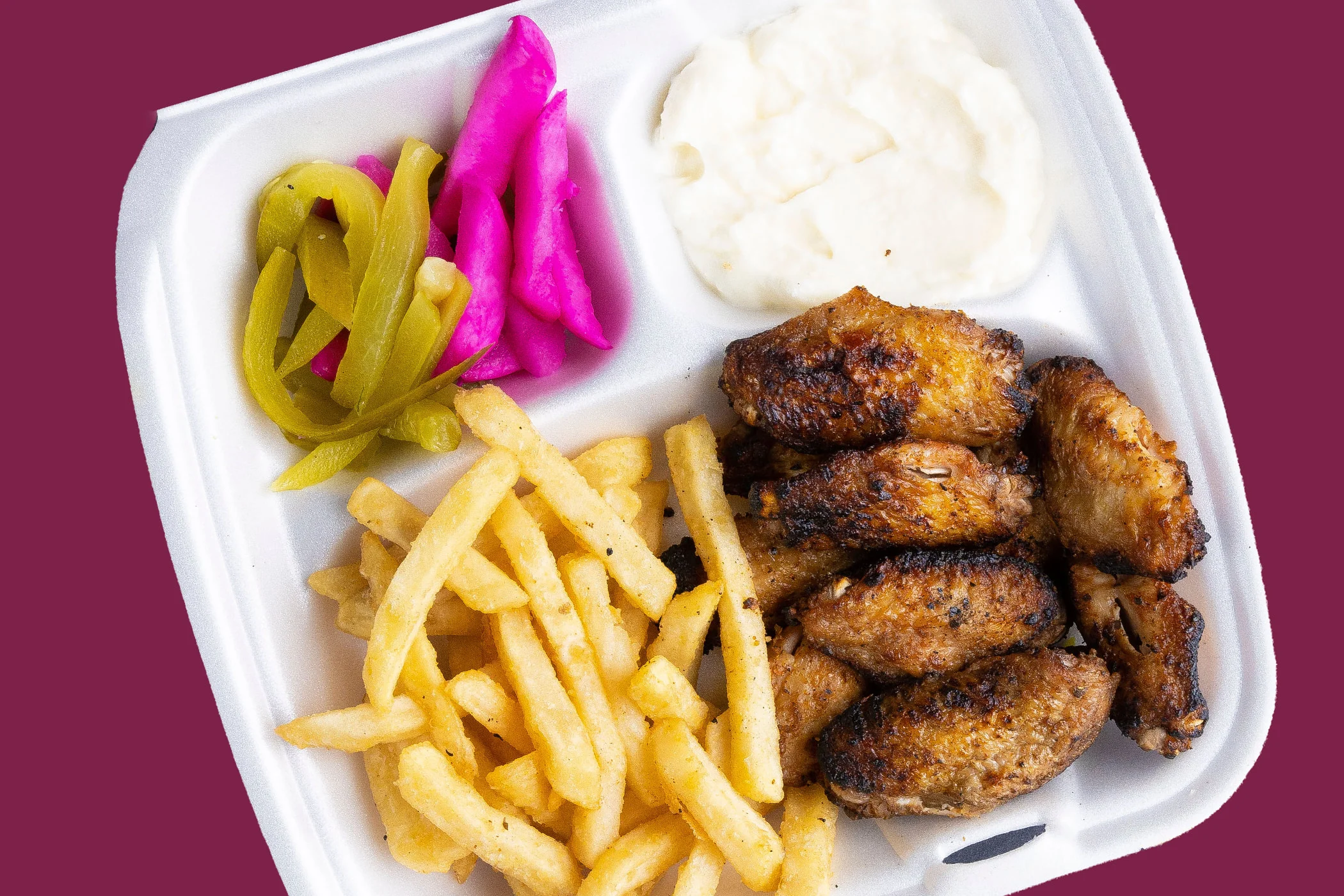 Grilled Chicken Wings Plate


