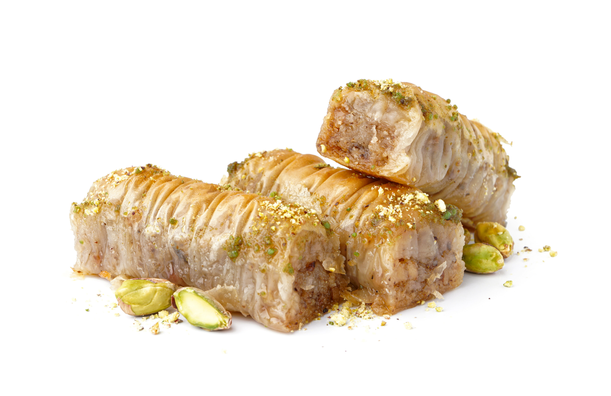 Rolled Pistachio Baklava

